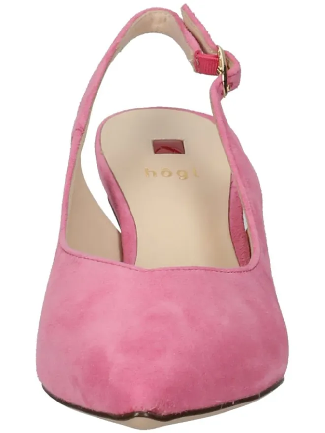 Leder-Slingpumps in Pink>Högl Discount