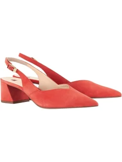 Högl Pumps^Leder-Slingpumps in Rot