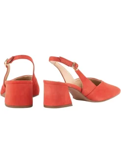 Högl Pumps^Leder-Slingpumps in Rot