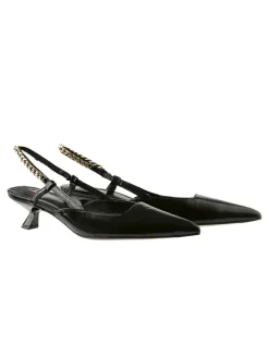 Högl Pumps^Leder-Slingpumps in Schwarz