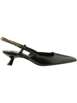 Högl Pumps^Leder-Slingpumps in Schwarz