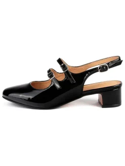 loft37 Pumps^Leder-Slingpumps in Schwarz