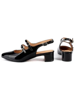 loft37 Pumps^Leder-Slingpumps in Schwarz
