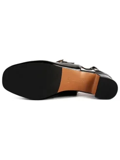 loft37 Pumps^Leder-Slingpumps in Schwarz