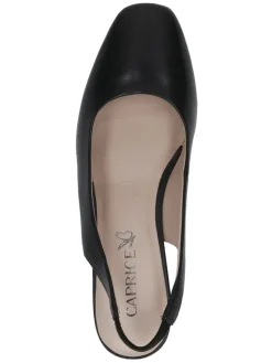 Leder-Slingpumps in Schwarz><noscript><img width=