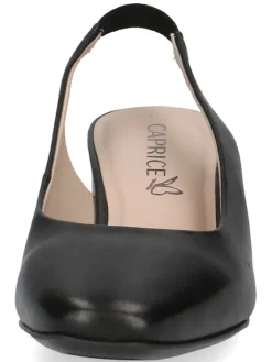 Leder-Slingpumps in Schwarz><noscript><img width=
