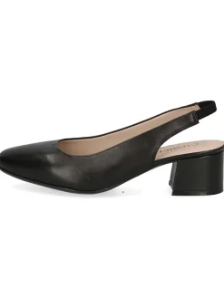 Leder-Slingpumps in Schwarz><noscript><img width=