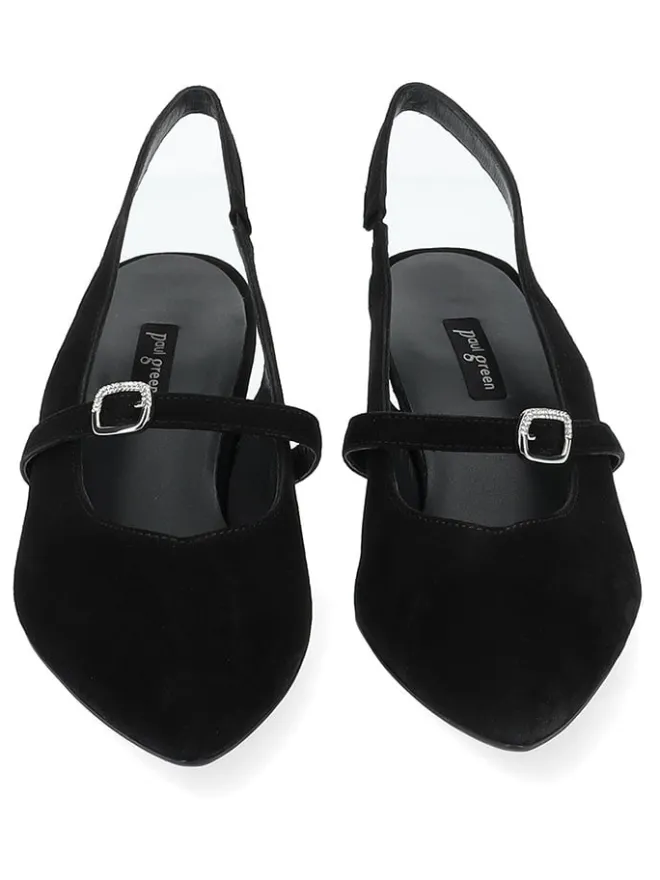 Paul Green Pumps^Leder-Slingpumps in Schwarz