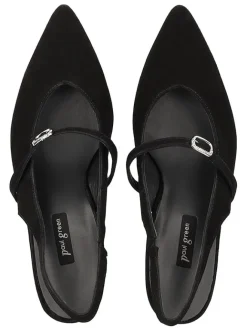 Paul Green Pumps^Leder-Slingpumps in Schwarz