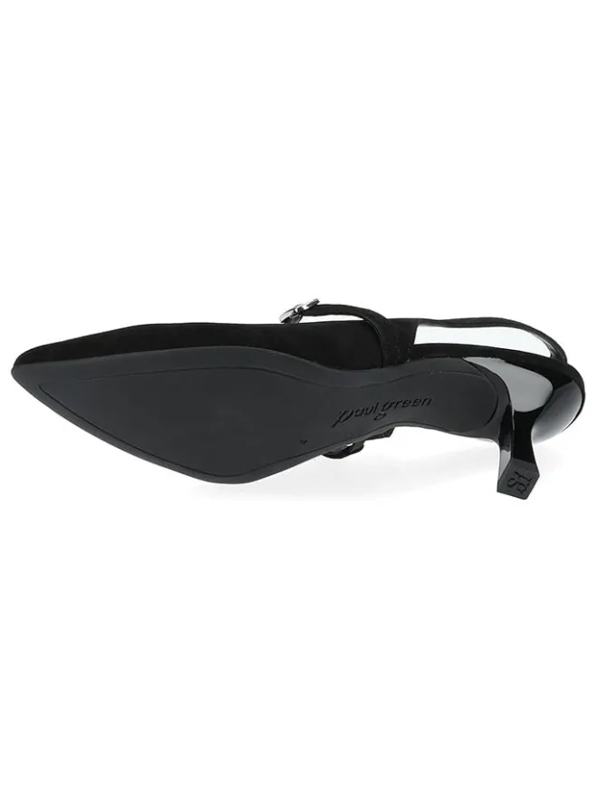 Paul Green Pumps^Leder-Slingpumps in Schwarz