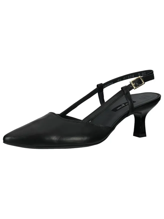 Paul Green Pumps^Leder-Slingpumps in Schwarz