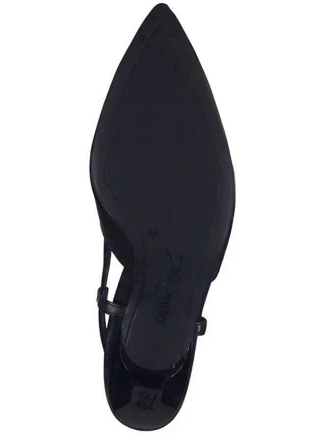 Paul Green Pumps^Leder-Slingpumps in Schwarz