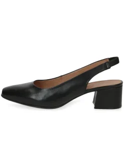 Caprice Pumps^Leder-Slingpumps "Nina" in Schwarz