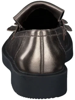 Paul Green Halbschuhe^Leder-Slipper in Braun/ Gold