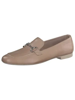 Paul Green Halbschuhe^Leder-Slipper in Hellbraun
