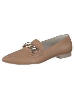 Paul Green Halbschuhe^Leder-Slipper in Hellbraun