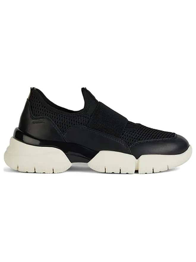 Leder-Slipper "Adacter" in Schwarz>Geox New