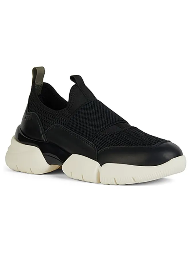Leder-Slipper "Adacter" in Schwarz>Geox New