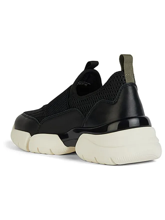 Leder-Slipper "Adacter" in Schwarz>Geox New
