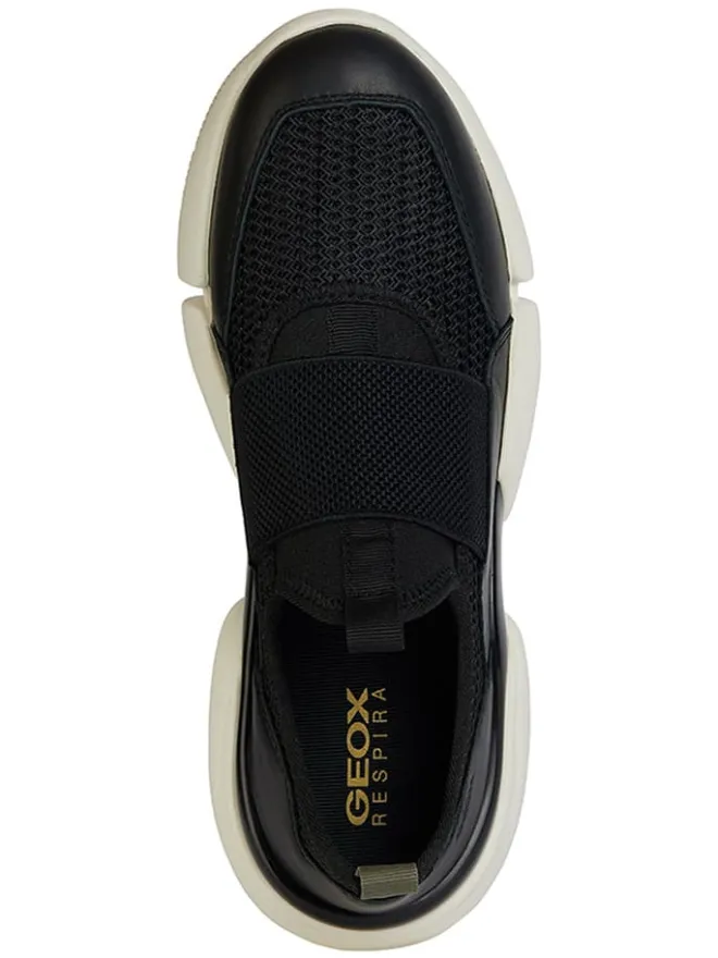 Leder-Slipper "Adacter" in Schwarz>Geox New