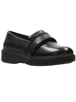 Clarks Halbschuhe^Leder-Slipper "Alexa Ruby" in Schwarz