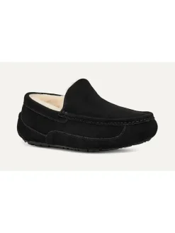 UGG Halbschuhe^Leder-Slipper "Ascot" in Schwarz