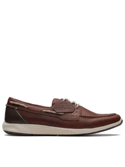 Leder-Slipper "ATL Sail Go" in Braun>Clarks Online