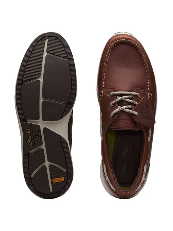 Leder-Slipper "ATL Sail Go" in Braun>Clarks Online