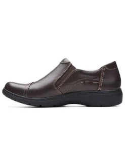Clarks Halbschuhe^Leder-Slipper "Carleigh Ray" in Braun