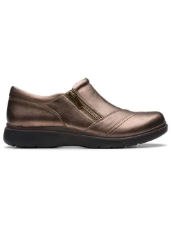 Clarks Halbschuhe^Leder-Slipper "Certina Pure" in Braun