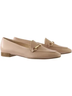 Leder-Slipper "Close" in Beige>Högl Best