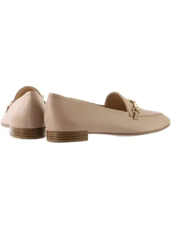 Leder-Slipper "Close" in Beige>Högl Best