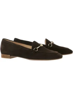 Högl Halbschuhe^Leder-Slipper "Close" in Braun