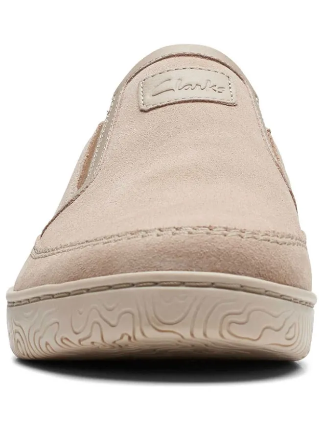 Clarks Halbschuhe^Leder-Slipper "Hodson" in Beige