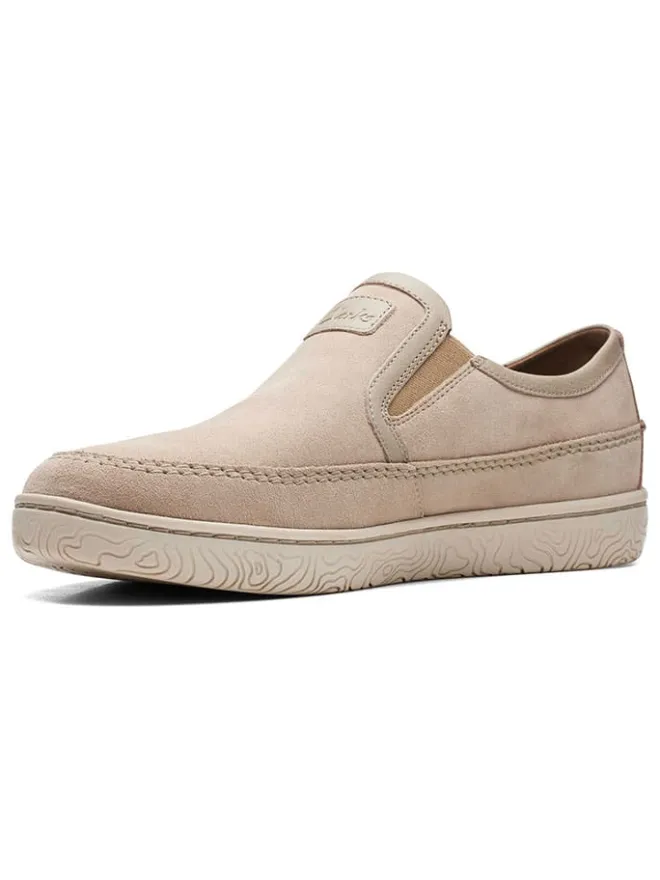 Clarks Halbschuhe^Leder-Slipper "Hodson" in Beige