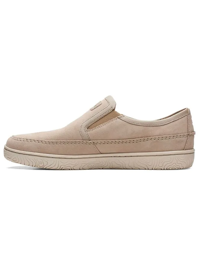 Clarks Halbschuhe^Leder-Slipper "Hodson" in Beige