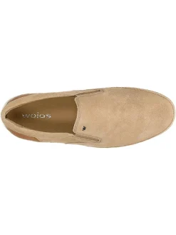 Wojas Halbschuhe^Leder-Slipper in Beige