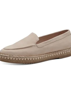Tamaris Halbschuhe^Leder-Slipper in Beige