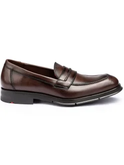 LLOYD Halbschuhe^Leder-Slipper in Braun