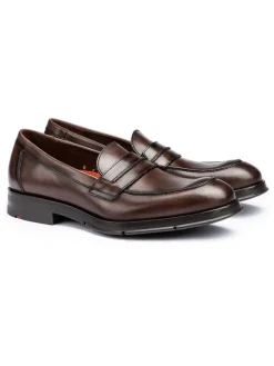 LLOYD Halbschuhe^Leder-Slipper in Braun