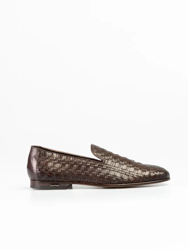 Leder-Slipper in Braun>Baldinini Hot