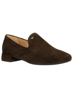Wojas Halbschuhe^Leder-Slipper in Braun