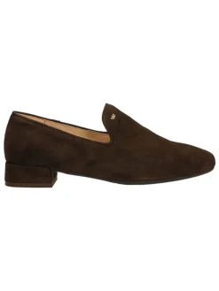 Wojas Halbschuhe^Leder-Slipper in Braun