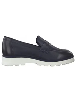Marco Tozzi Halbschuhe^Leder-Slipper in Dunkelblau
