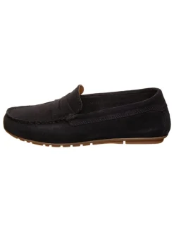 Leder-Slipper in Dunkelblau>Marc O'Polo Shoes Online