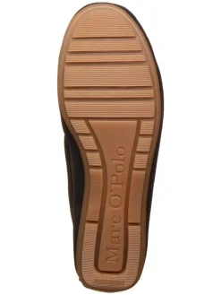 Leder-Slipper in Dunkelblau><noscript><img width=