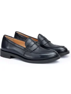 Leder-Slipper in Dunkelblau>LLOYD Best