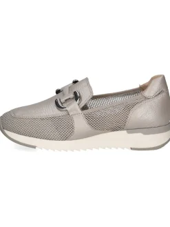 Leder-Slipper in Grau>Caprice