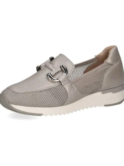 Leder-Slipper in Grau>Caprice
