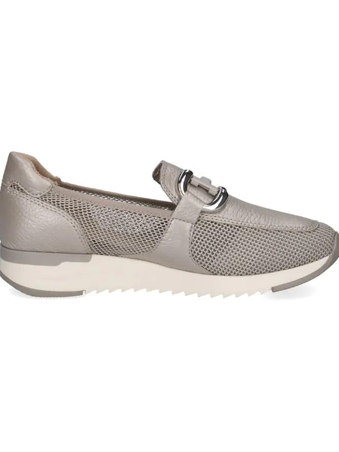 Leder-Slipper in Grau>Caprice